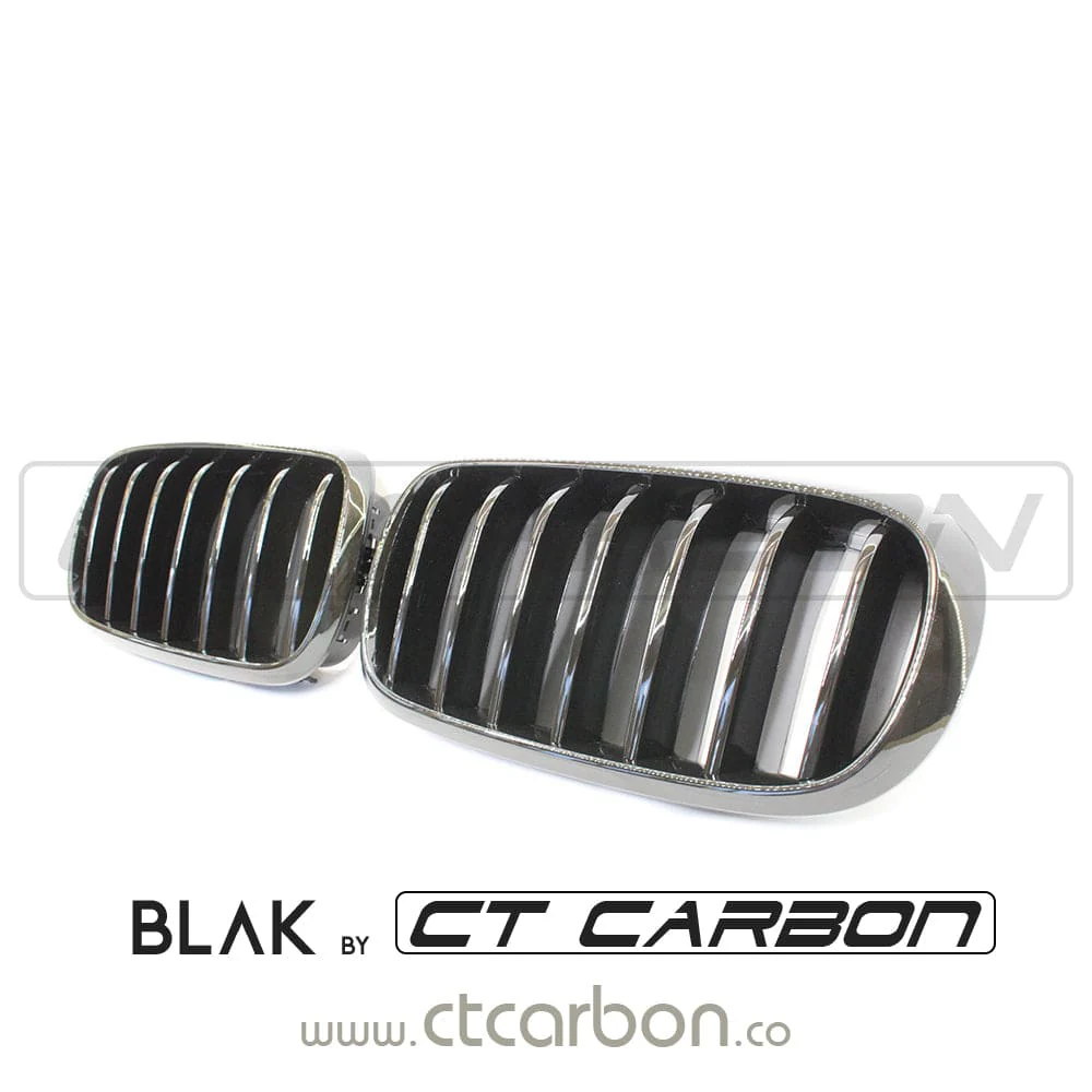 BMW F15/F16 X5/X6 2014-2018 SINGLE SLAT BLACK GRILLES - Image 4
