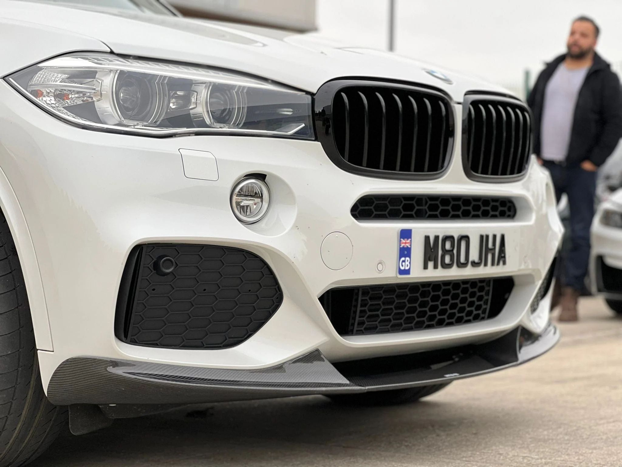BMW F15 X5 2013-2018 PRE LCI CARBON FIBRE SPLITTER - MP STYLE - Image 2