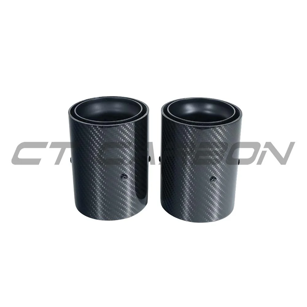 BMW F20/F21/F22/F23/F30/F31/F32/F33 CARBON EXHAUST TIPS - MATTE BLACK (SET OF 2) - Image 4
