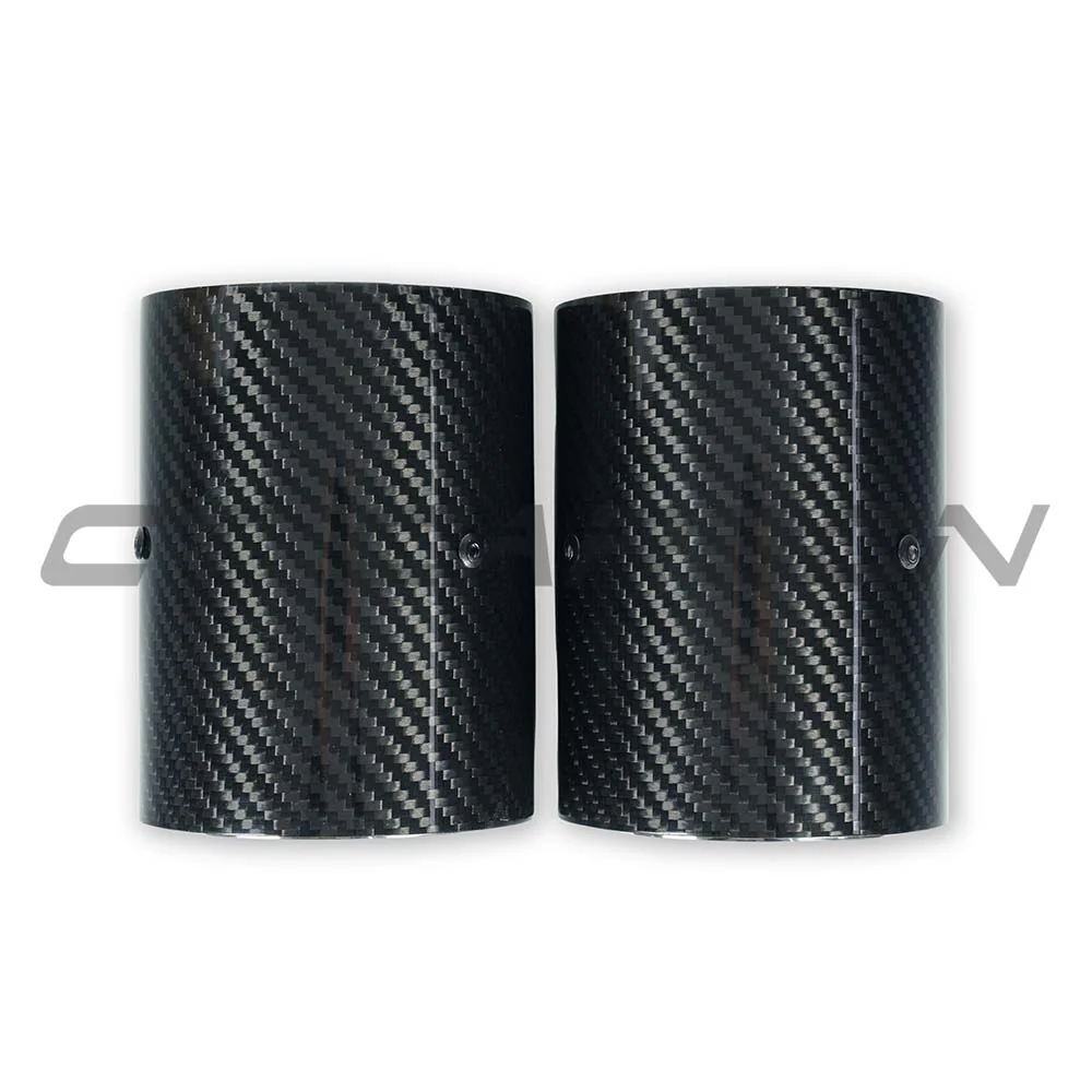 BMW F20/F21/F22/F23/F30/F31/F32/F33 CARBON EXHAUST TIPS - CHROME (SET OF 2) - Image 3