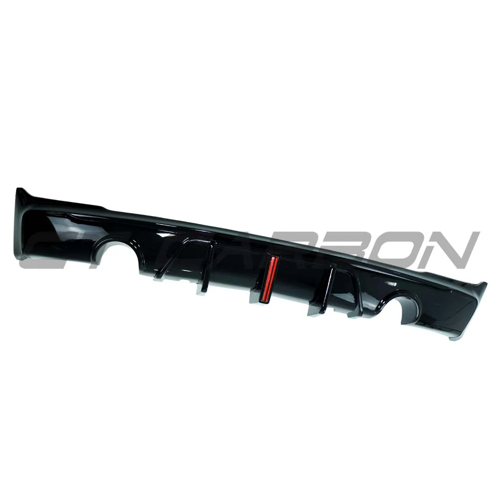 BMW F22/F23 2 SERIES 2014-2020 GLOSS BLACK DUAL EXHAUST DIFFUSER MT STYLE - Image 3