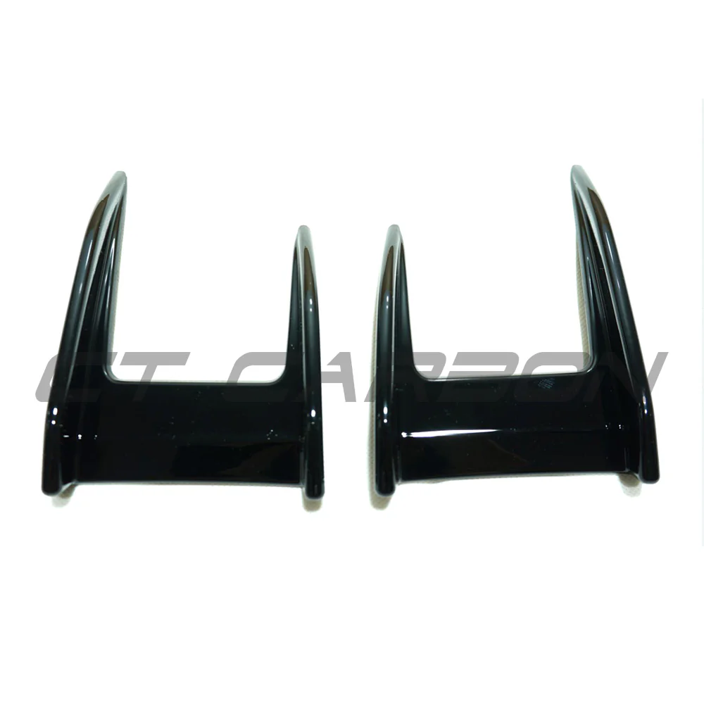 BMW F40 1 SERIES 2019-2024 GLOSS BLACK FRONT CANARDS - Image 3