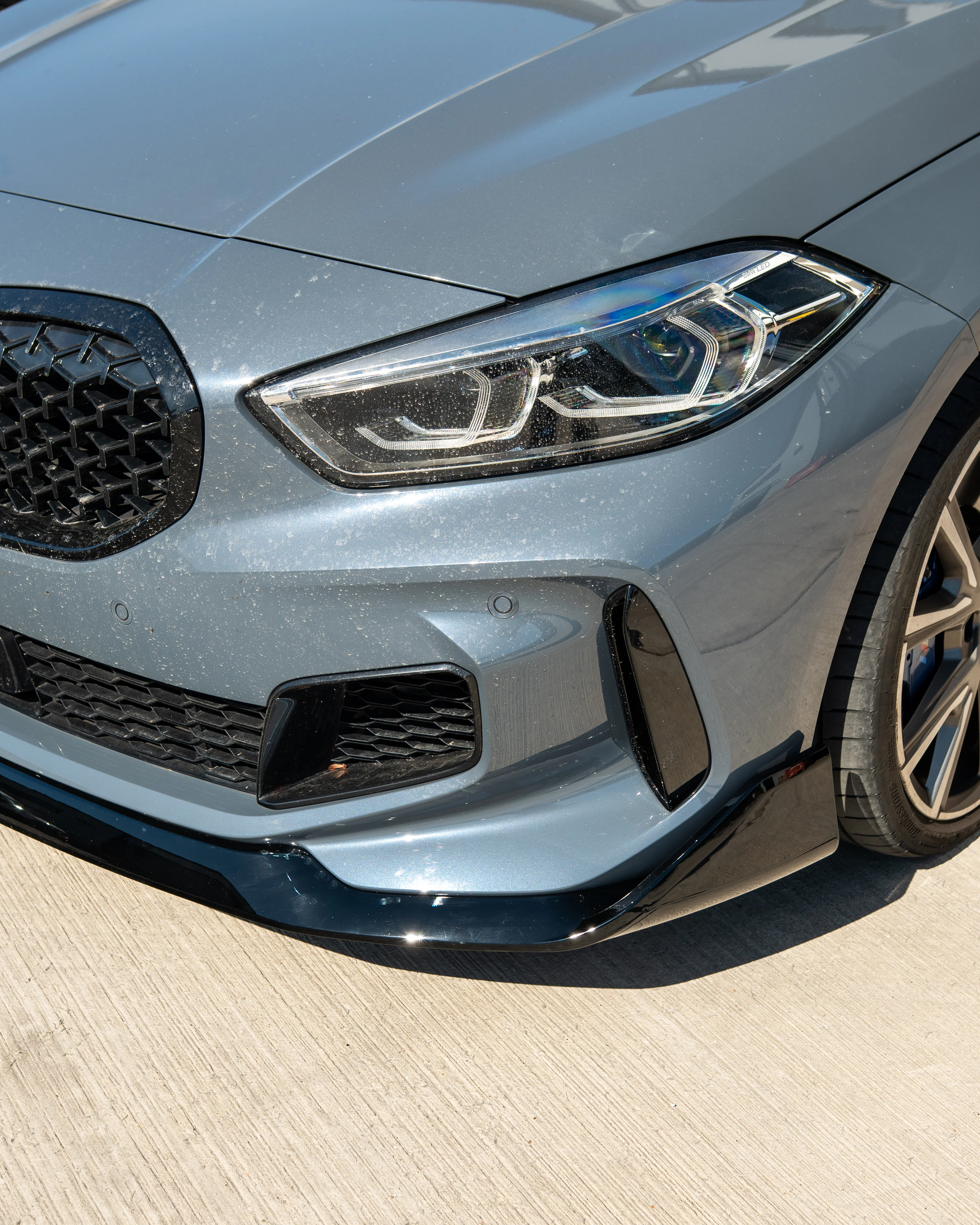 BMW F40 1 SERIES GLOSS BLACK SPLITTER - V1 - Image 3