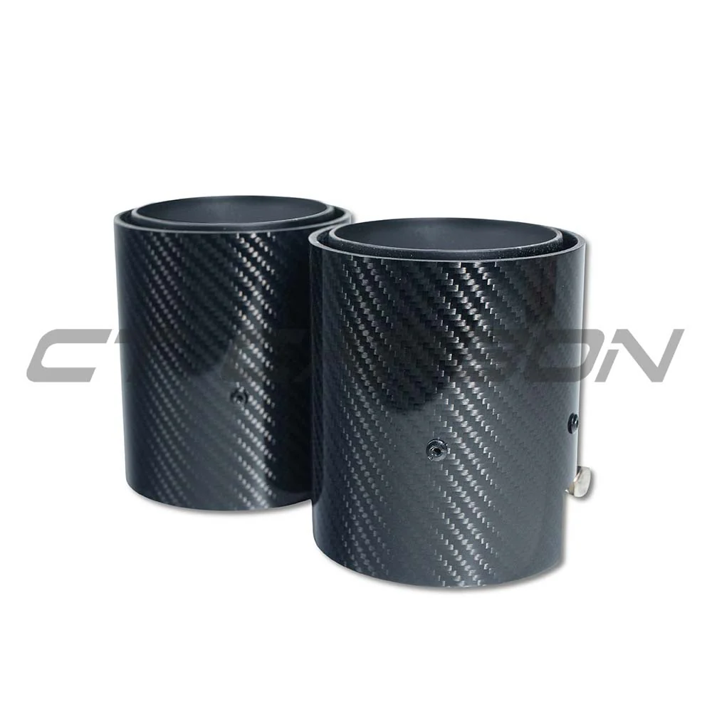 BMW F40/F44 M135i & M235i CARBON FIBRE EXHAUST TIPS - MATTE BLACK (SET OF 2) - Image 3