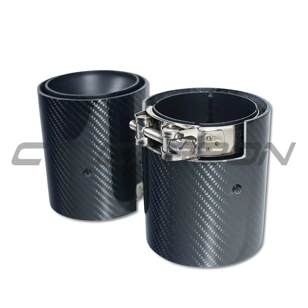 BMW F40/F44 M135i & M235i CARBON FIBRE EXHAUST TIPS - MATTE BLACK (SET OF 2) - Image 5