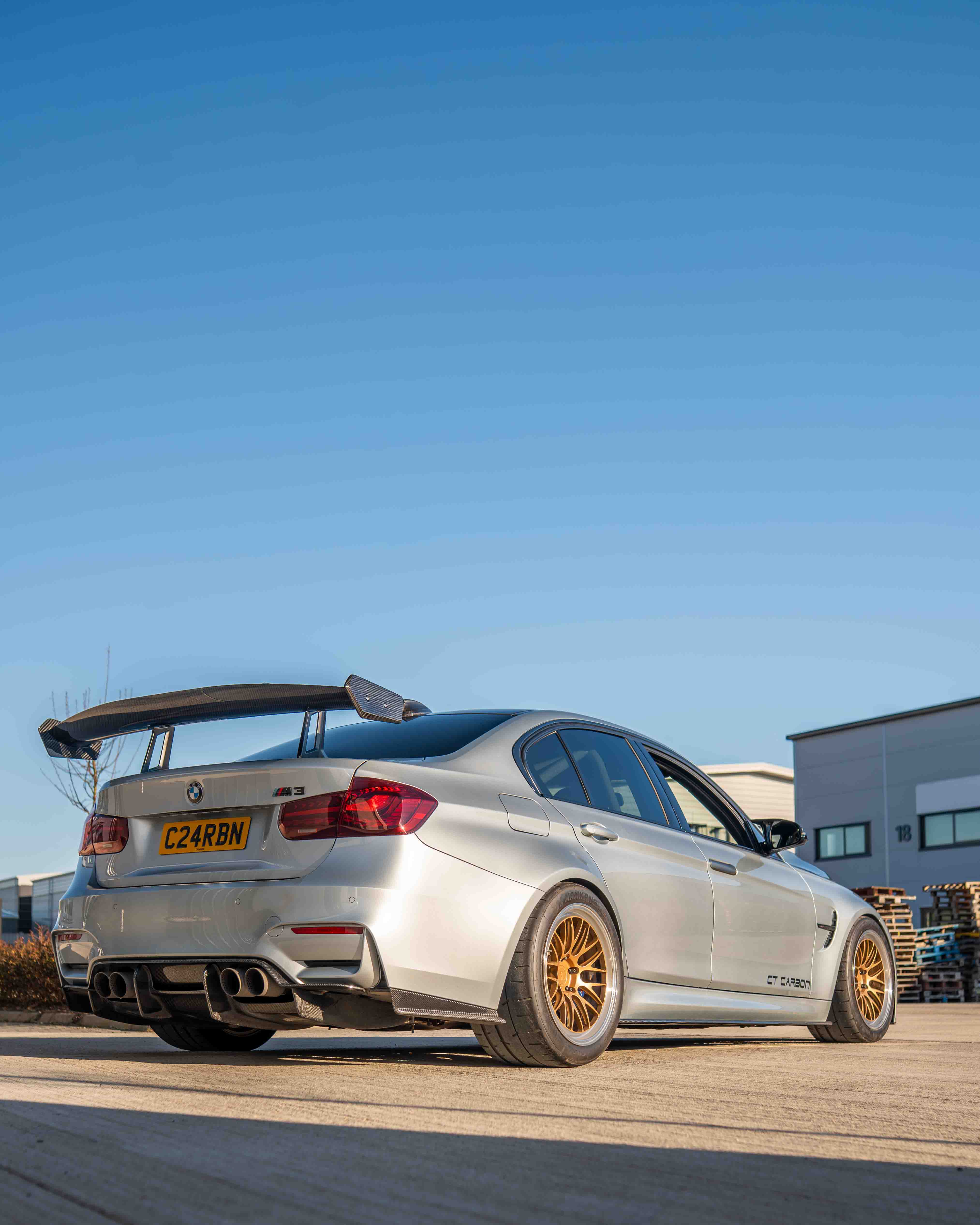 BMW F80 M3 & F30 3 SERIES CARBON FIBRE SWAN NECK WING - CT DESIGN - Image 2