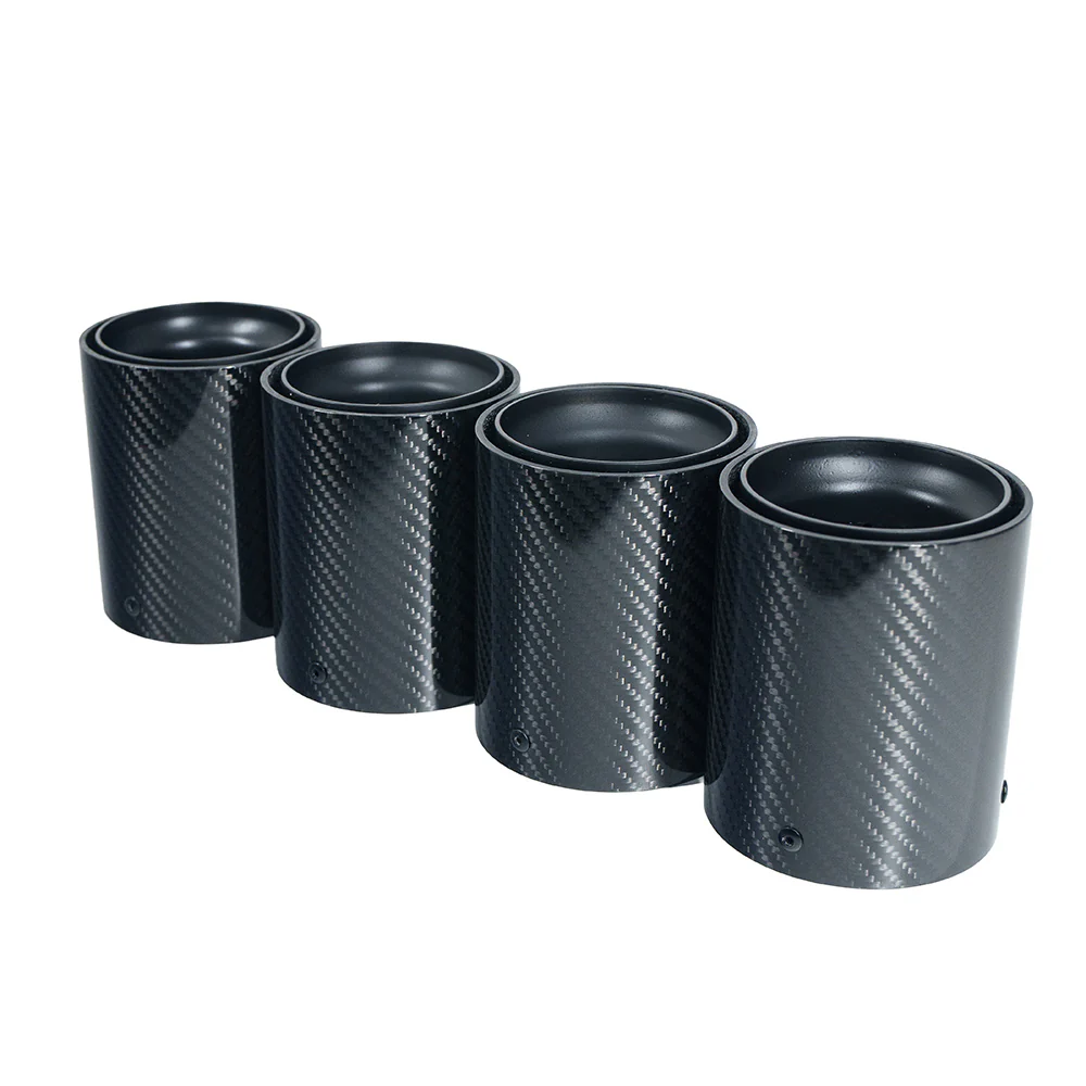 BMW F90/F92 M5 CARBON FIBRE EXHAUST TIPS - MATTE BLACK x4 - Image 2