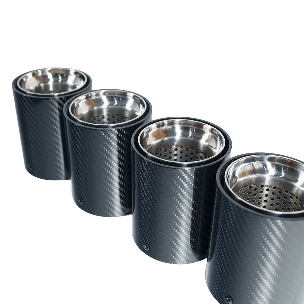 BMW F90/F92 M5/M8 CARBON FIBRE EXHAUST TIPS - CHROME x4 - Image 6