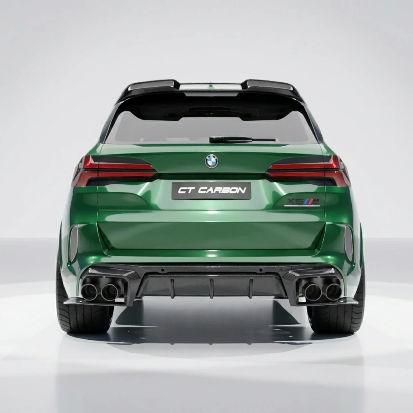 BMW F95 X5M 2019+ CARBON FIBRE DIFFUSER WITH CORNERS - CT DESIGN - Image 10