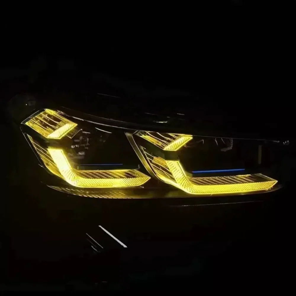 BMW G01 X3 LCI YELLOW ADAPTIVE DRL MODULE SET (2022+) - Image 2