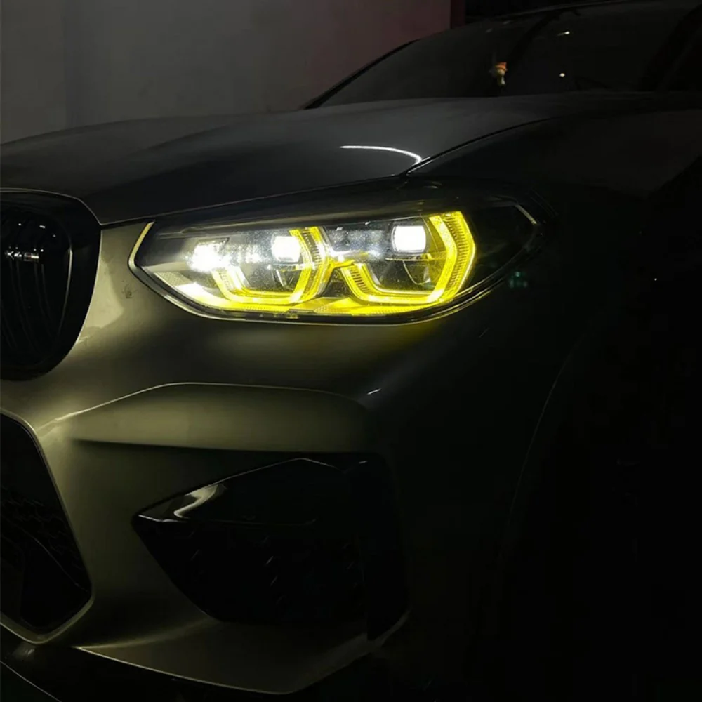 BMW F97 X3M PRE-LCI YELLOW ADAPTIVE DRL MODULE SET (2018-2021) - Image 2