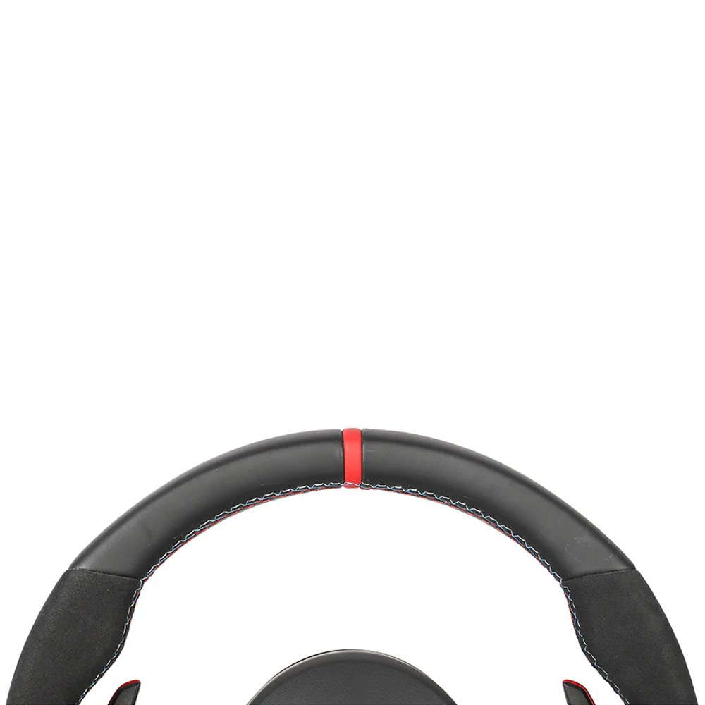BMW FXX LEATHER / ALCANTARA / FLAT BOTTOM CUSTOM STEERING WHEEL - Image 11
