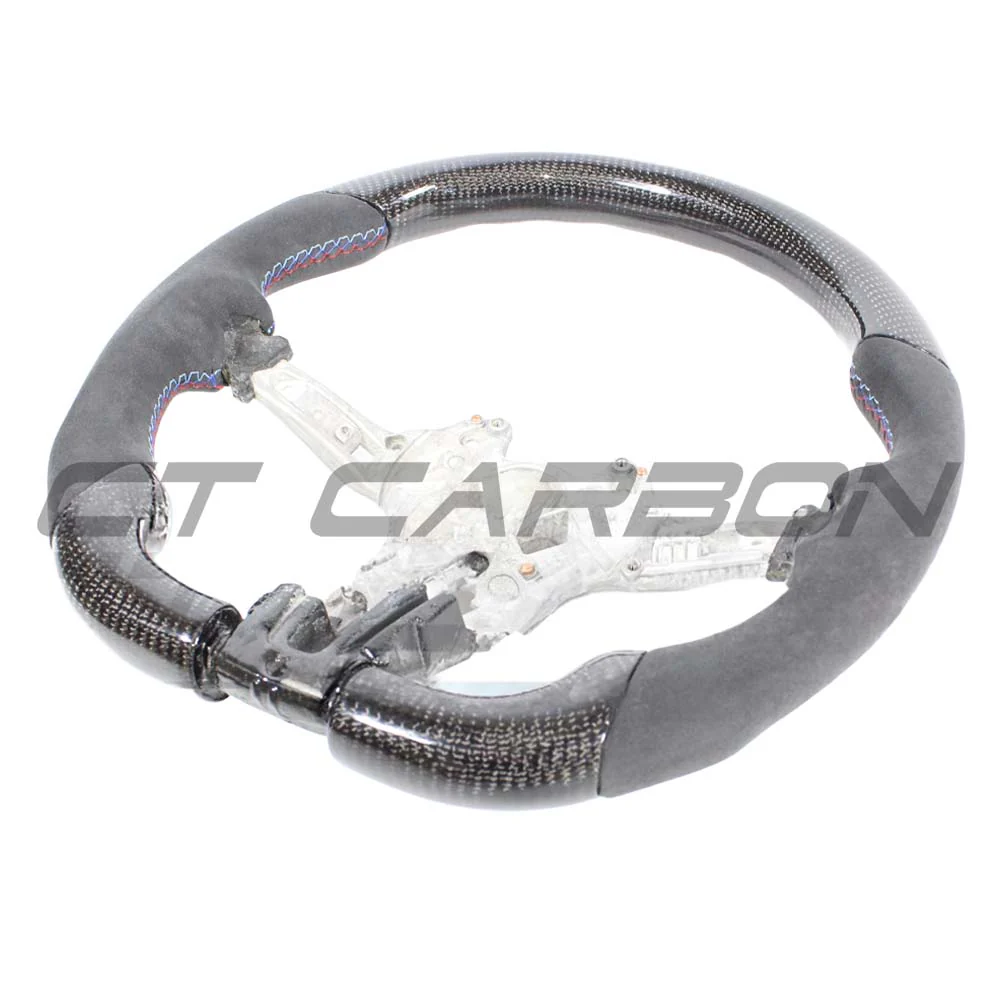 BMW FXX CARBON FIBRE / ALCANTARA FLAT BOTTOM STEERING WHEEL - Image 3