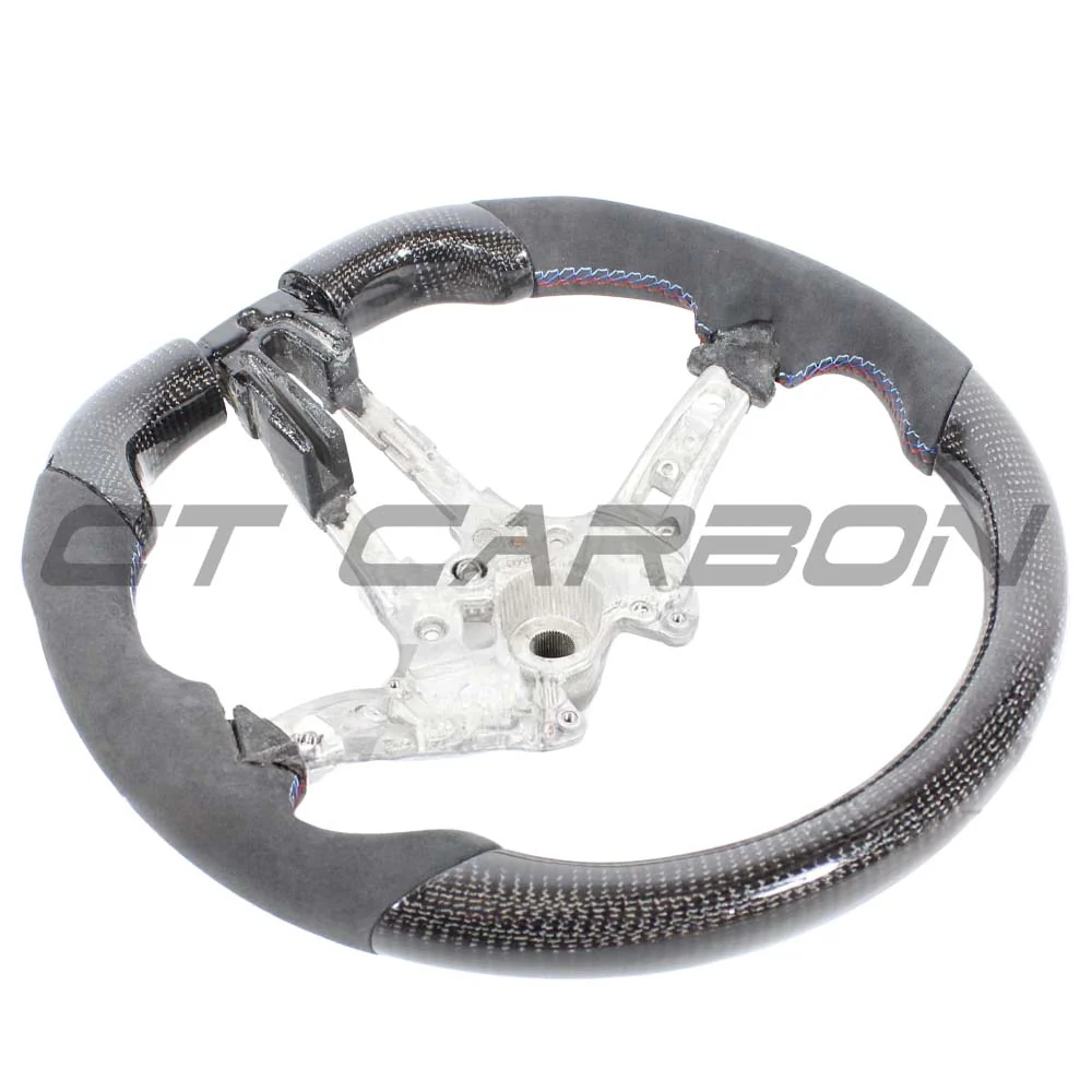 BMW FXX CARBON FIBRE / ALCANTARA FLAT BOTTOM STEERING WHEEL - Image 4