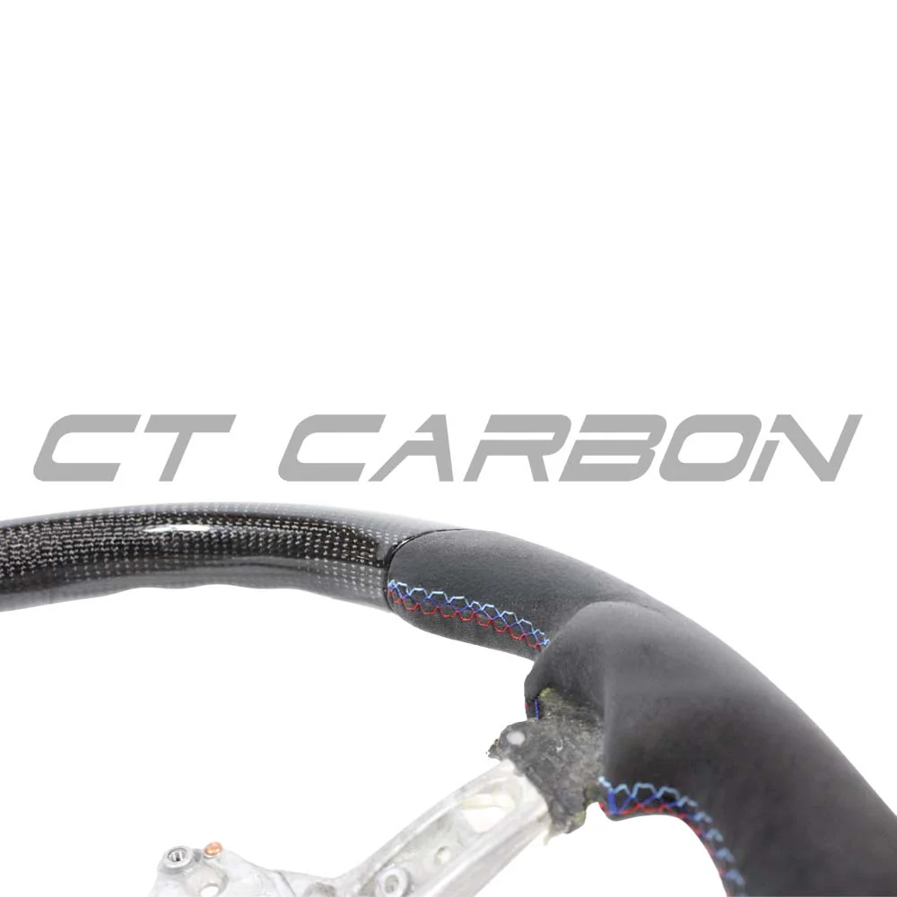 BMW FXX CARBON FIBRE / ALCANTARA FLAT BOTTOM STEERING WHEEL - Image 5