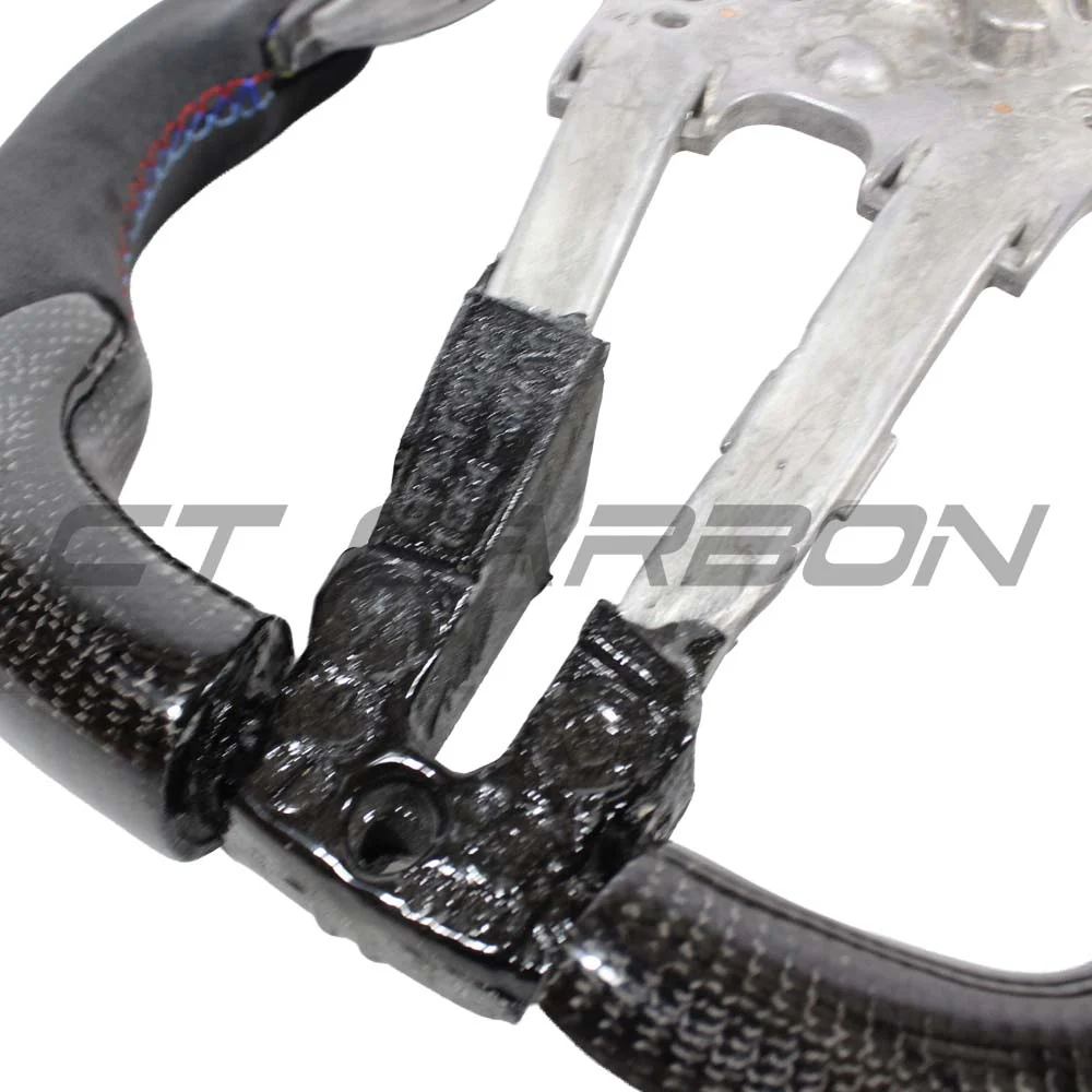 BMW FXX CARBON FIBRE / ALCANTARA FLAT BOTTOM STEERING WHEEL - Image 6