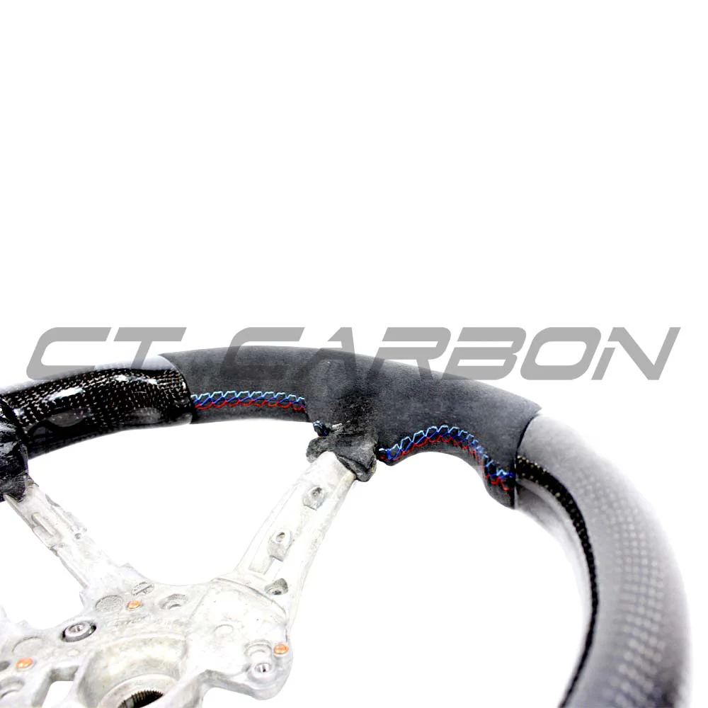 BMW FXX CARBON FIBRE / ALCANTARA FLAT BOTTOM STEERING WHEEL - Image 8
