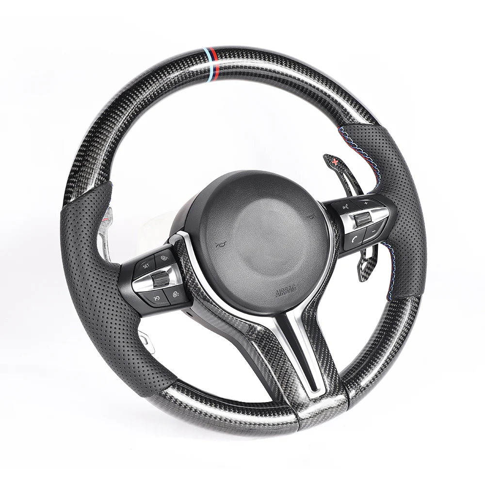 BMW FXX CARBON FIBRE / LEATHER CUSTOM STEERING WHEEL - Image 3