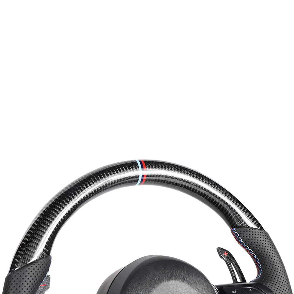 BMW FXX CARBON FIBRE / LEATHER CUSTOM STEERING WHEEL - Image 4