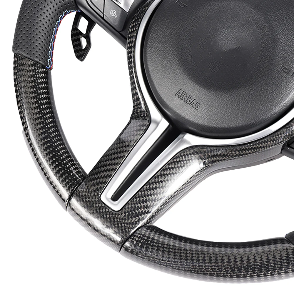 BMW FXX CARBON FIBRE / LEATHER CUSTOM STEERING WHEEL - Image 5