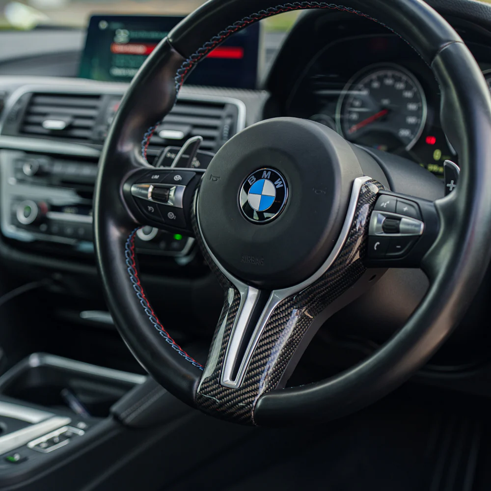 BMW Fxx M CAR CARBON FIBRE STEERING WHEEL TRIM - Image 2