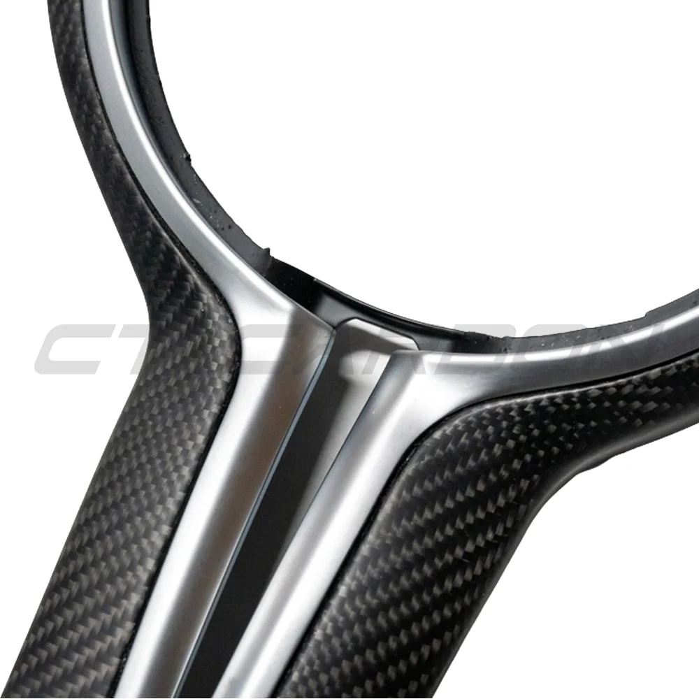 BMW Fxx M CAR MATTE CARBON FIBRE STEERING WHEEL TRIM - Image 4