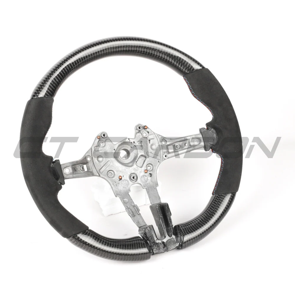 BMW FXX CARBON FIBRE & ALCANTARA ROUND CUSTOM STEERING WHEEL - Image 8