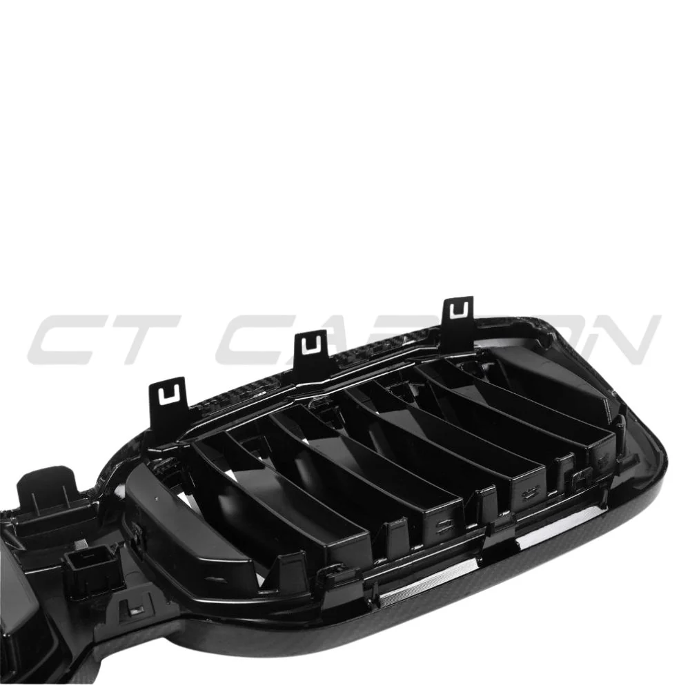 BMW G01/F97 X3/X3M & G02/F98 X4/X4M LCI 2022-2024 DOUBLE SLAT CARBON FIBRE GRILLE - Image 4