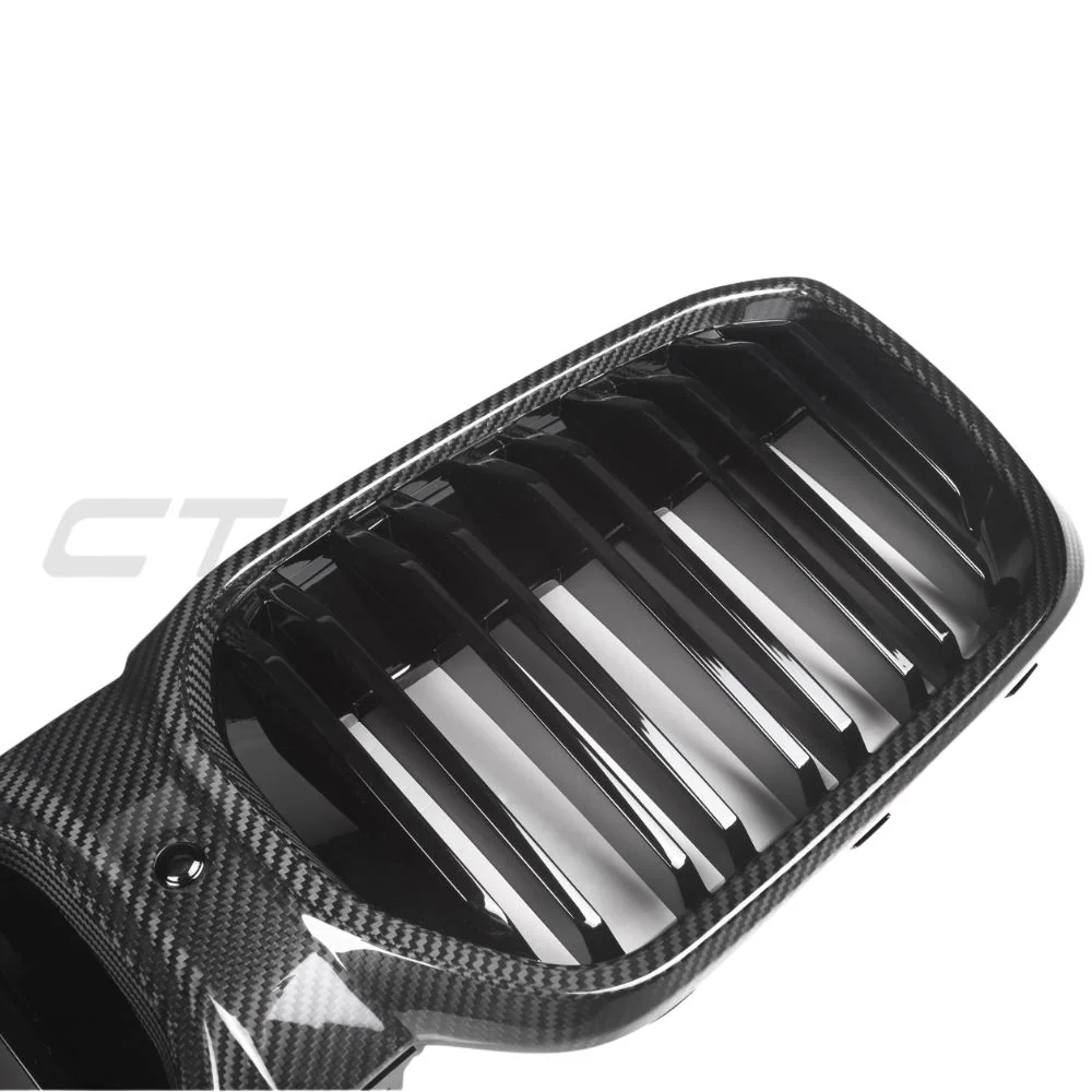 BMW G08 IX3 LCI 2021-2024 DOUBLE SLAT CARBON FIBRE GRILLE - Image 3