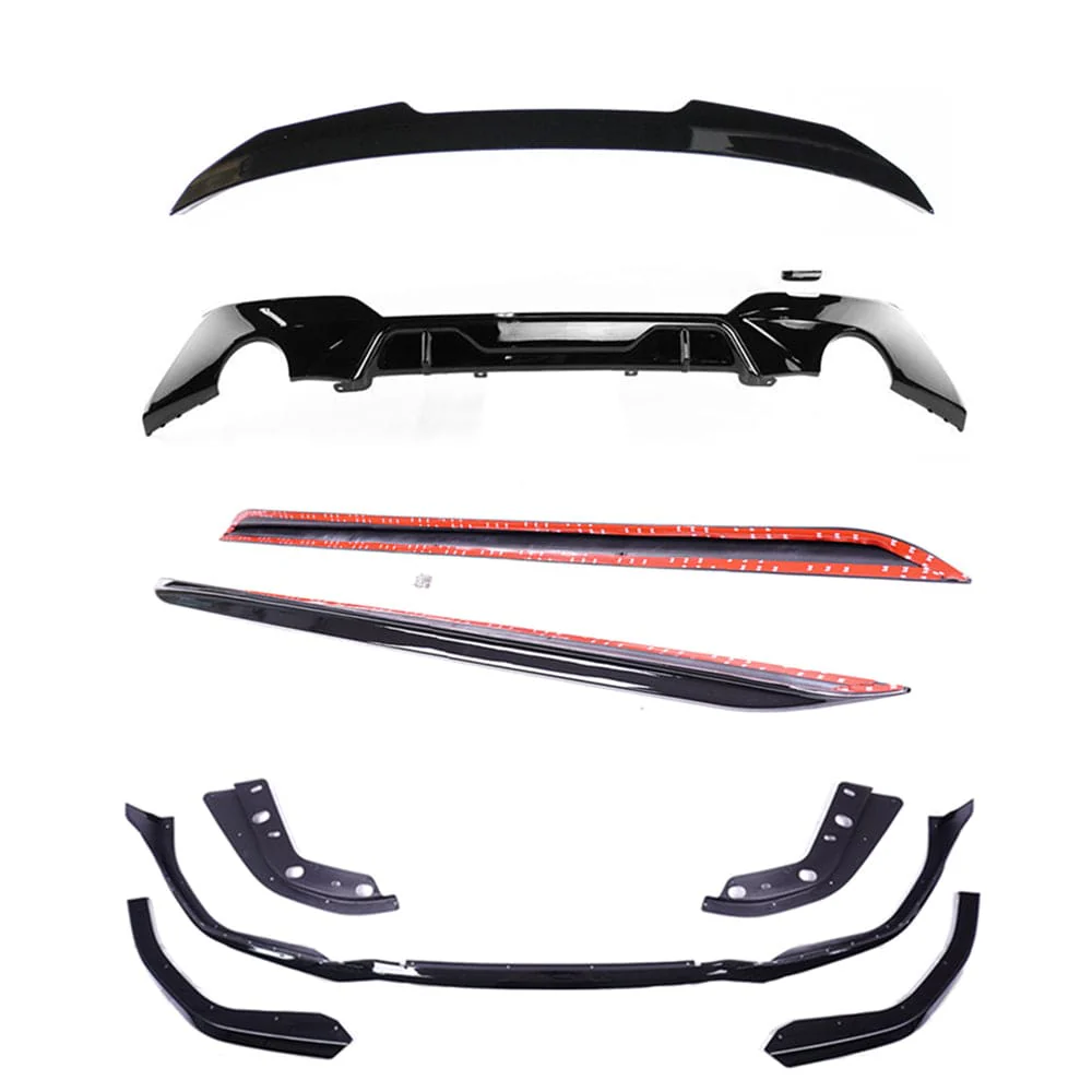 BMW G20 3 SERIES GLOSS BLACK KIT (ROUND TIPS) - V2