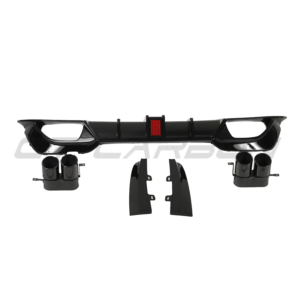 BMW G20/G21 3 SERIES 2019-2022 PRE LCI GLOSS LED BLACK DIFFUSER WITH TIPS - Image 5