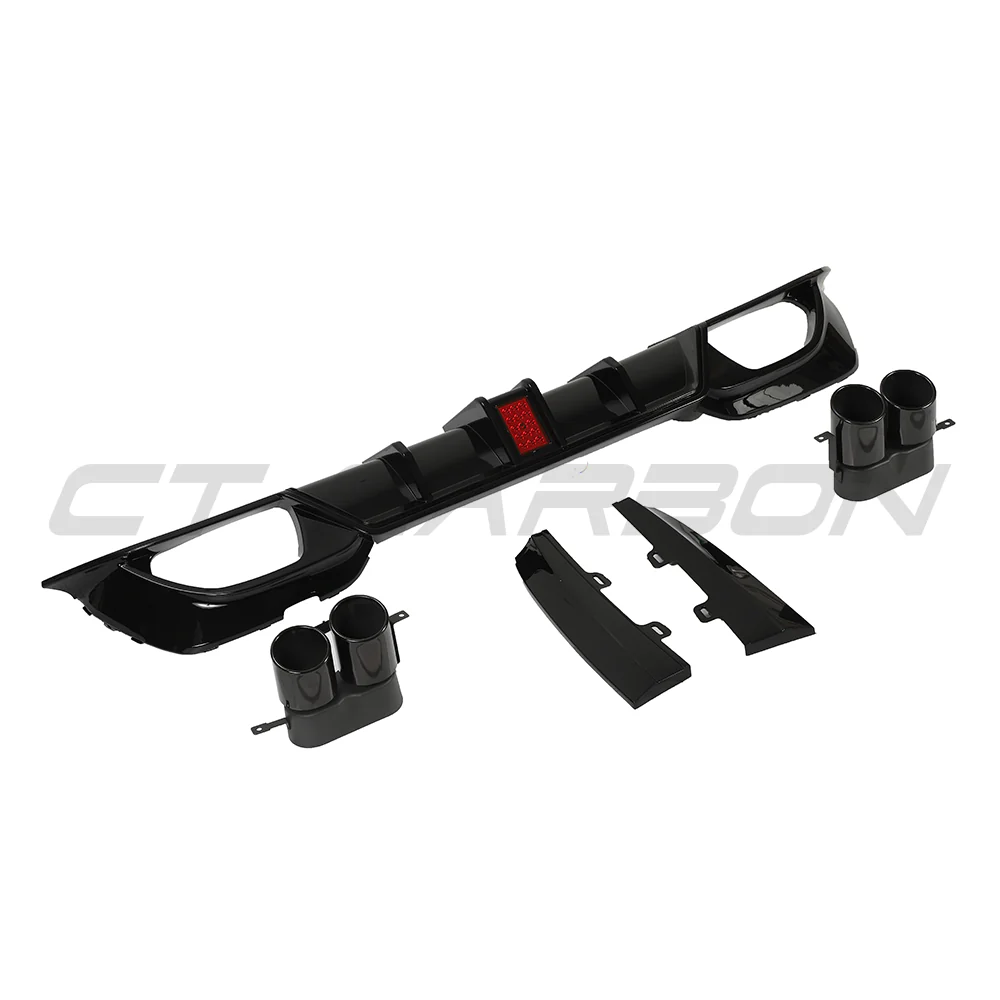 BMW G20/G21 3 SERIES 2019-2022 PRE LCI GLOSS LED BLACK DIFFUSER WITH TIPS - Image 6