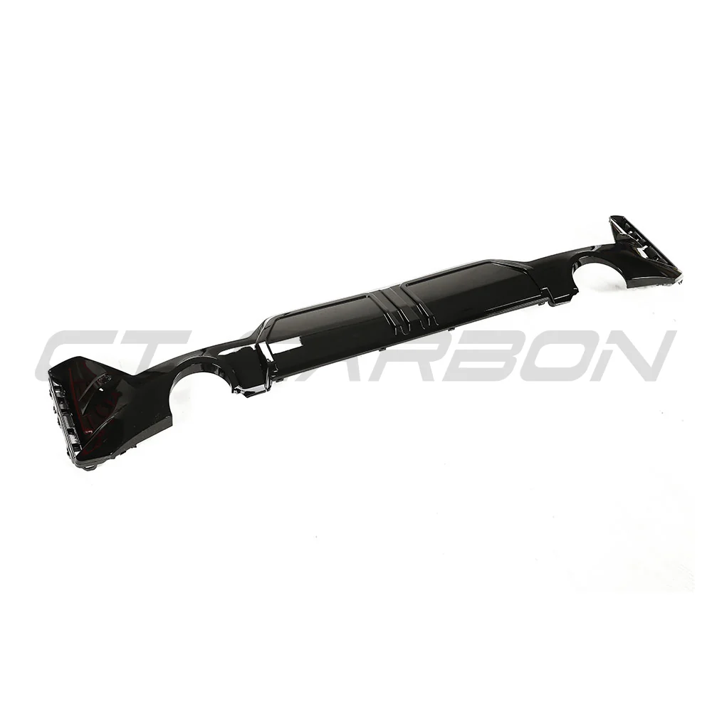 BMW G20/G21 3 SERIES 2022-2024 GLOSS BLACK LCI DIFFUSER (ROUND TIPS) - Image 2