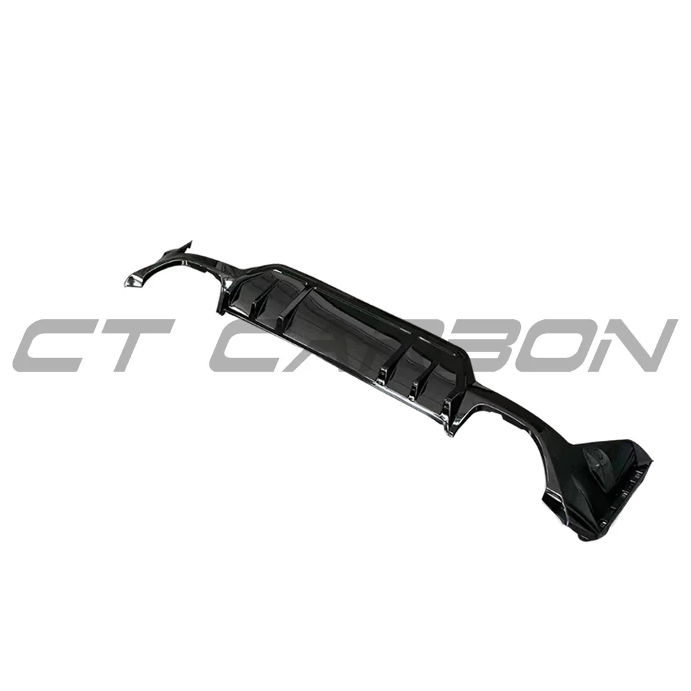 BMW G20/G21 3 SERIES LCI 340I GLOSS BLACK REAR DIFFUSER (SQUARE EXHAUST) - Image 2