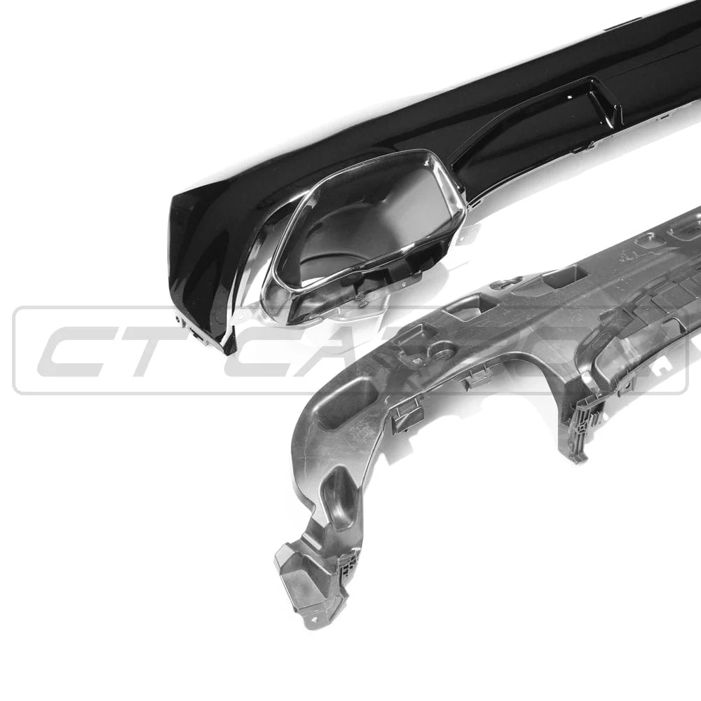 BMW G22/G23 4 SERIES 2020-2024 PRE-LCI GLOSS BLACK DIFFUSER AND TIPS - MP STYLE - Image 5