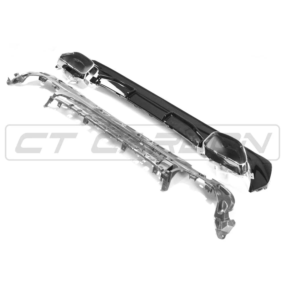 BMW G22/G23 4 SERIES 2020-2024 PRE-LCI GLOSS BLACK DIFFUSER AND TIPS - MP STYLE - Image 8
