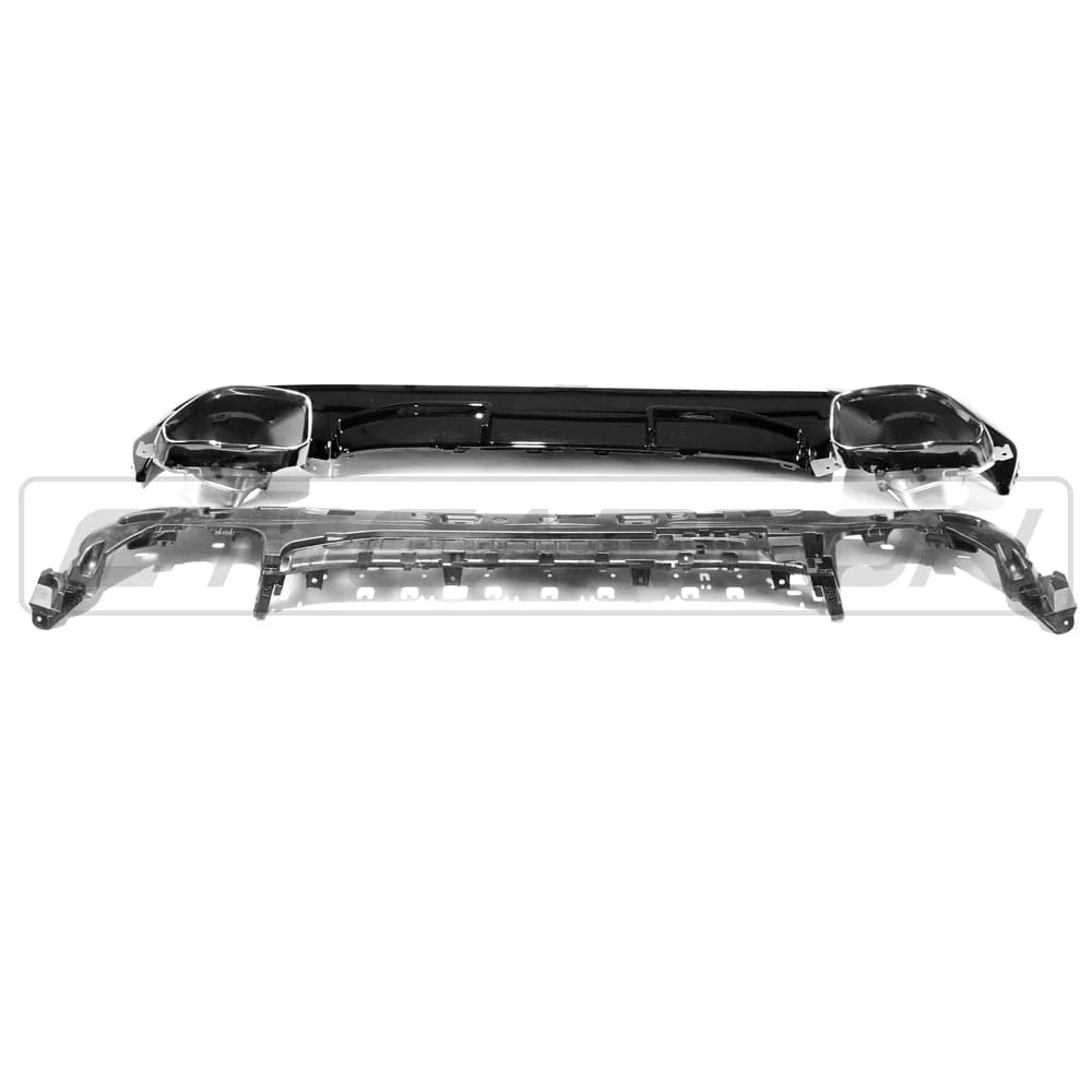 BMW G22/G23 4 SERIES 2020-2024 PRE-LCI GLOSS BLACK DIFFUSER AND TIPS - MP STYLE - Image 9