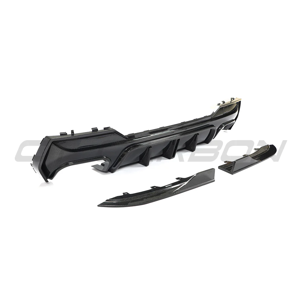 BMW G22/G23 4 SERIES 2020-2024 PRE-LCI QUAD TIP CARBON FIBRE DIFFUSER - V2 - Image 12
