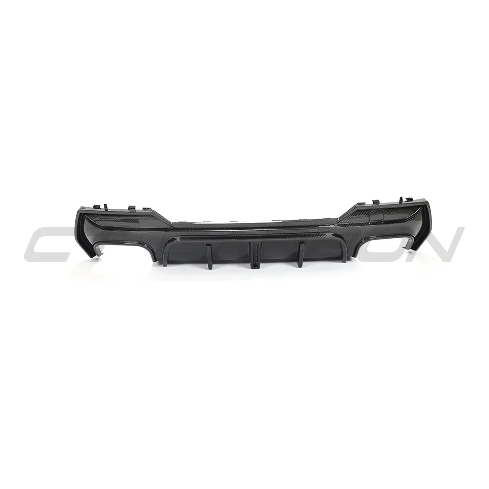 BMW G22/G23 4 SERIES 2020-2024 PRE-LCI QUAD TIP CARBON FIBRE DIFFUSER - V2 - Image 3