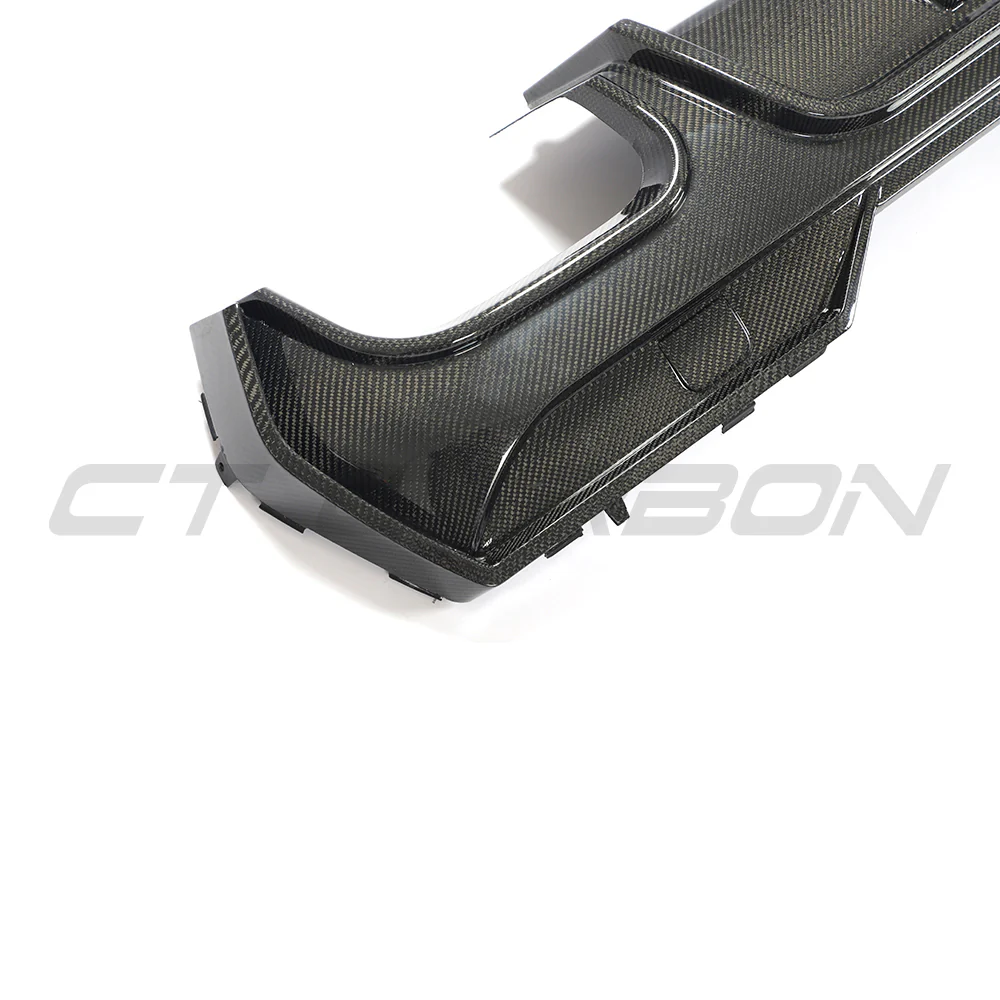 BMW G22/G23 4 SERIES 2020-2024 PRE-LCI QUAD TIP CARBON FIBRE DIFFUSER - V2 - Image 8