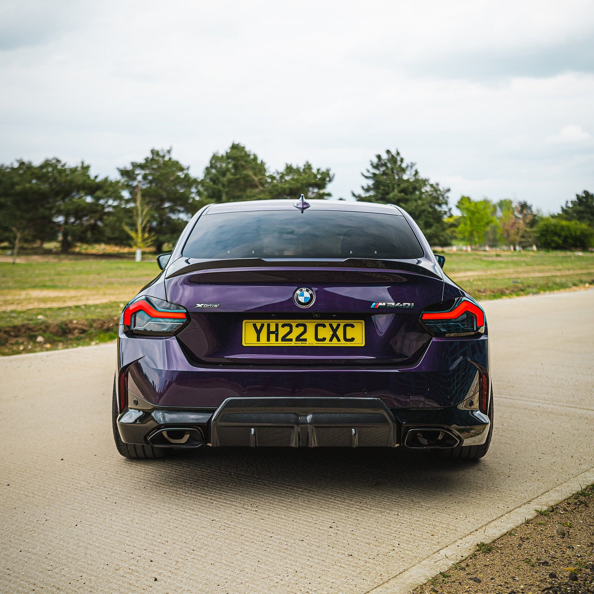 BMW G42 2 SERIES 2022+ CARBON FIBRE DIFFUSER - V1 - Image 2