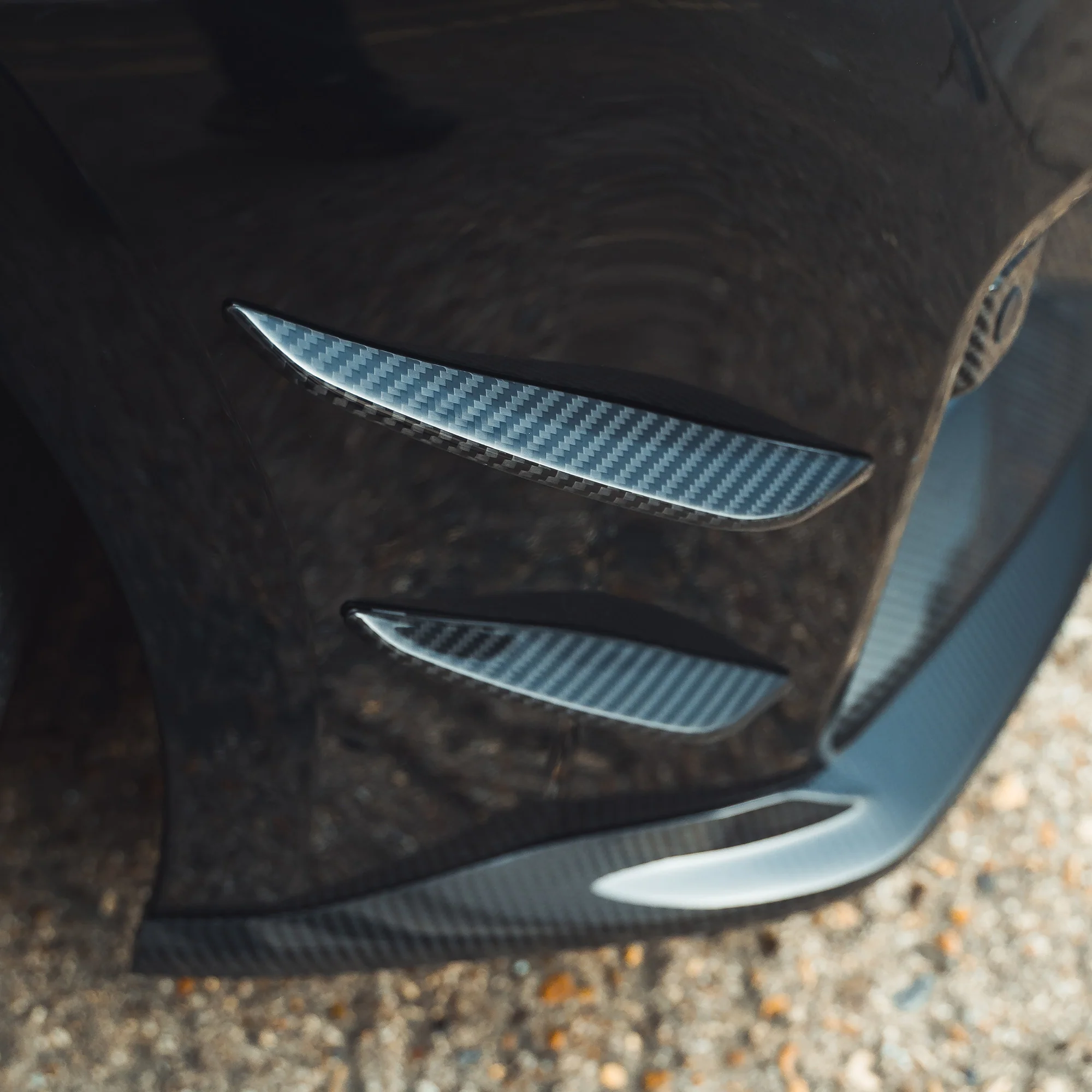 BMW G87 M2 CARBON FIBRE FRONT BUMPER CANARDS - Image 6