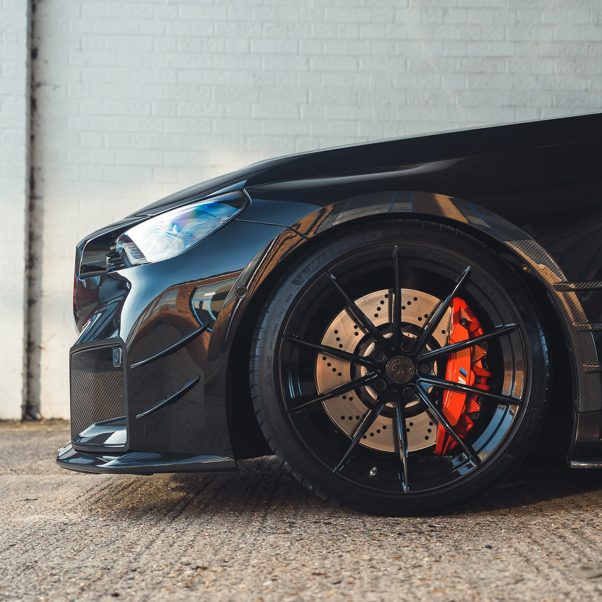 BMW G87 M2 CARBON FIBRE FRONT BUMPER CANARDS - Image 9