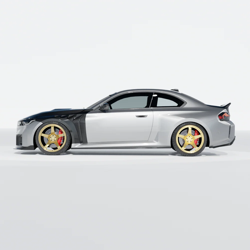 BMW G87 M2 CARBON FIBRE FRONT FENDERS/WINGS - CT DESIGN - Image 5