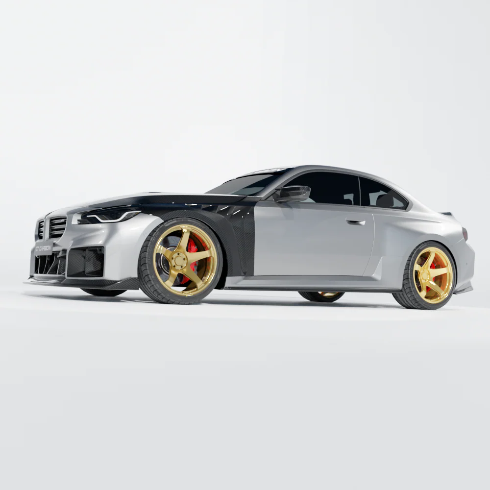 BMW G87 M2 CARBON FIBRE FRONT FENDERS/WINGS - CT DESIGN - Image 8