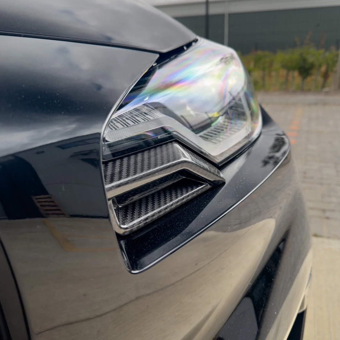 BMW G87 M2 CARBON FIBRE FRONT HEAD LIGHT ADD ON - CT DESIGN - Image 6