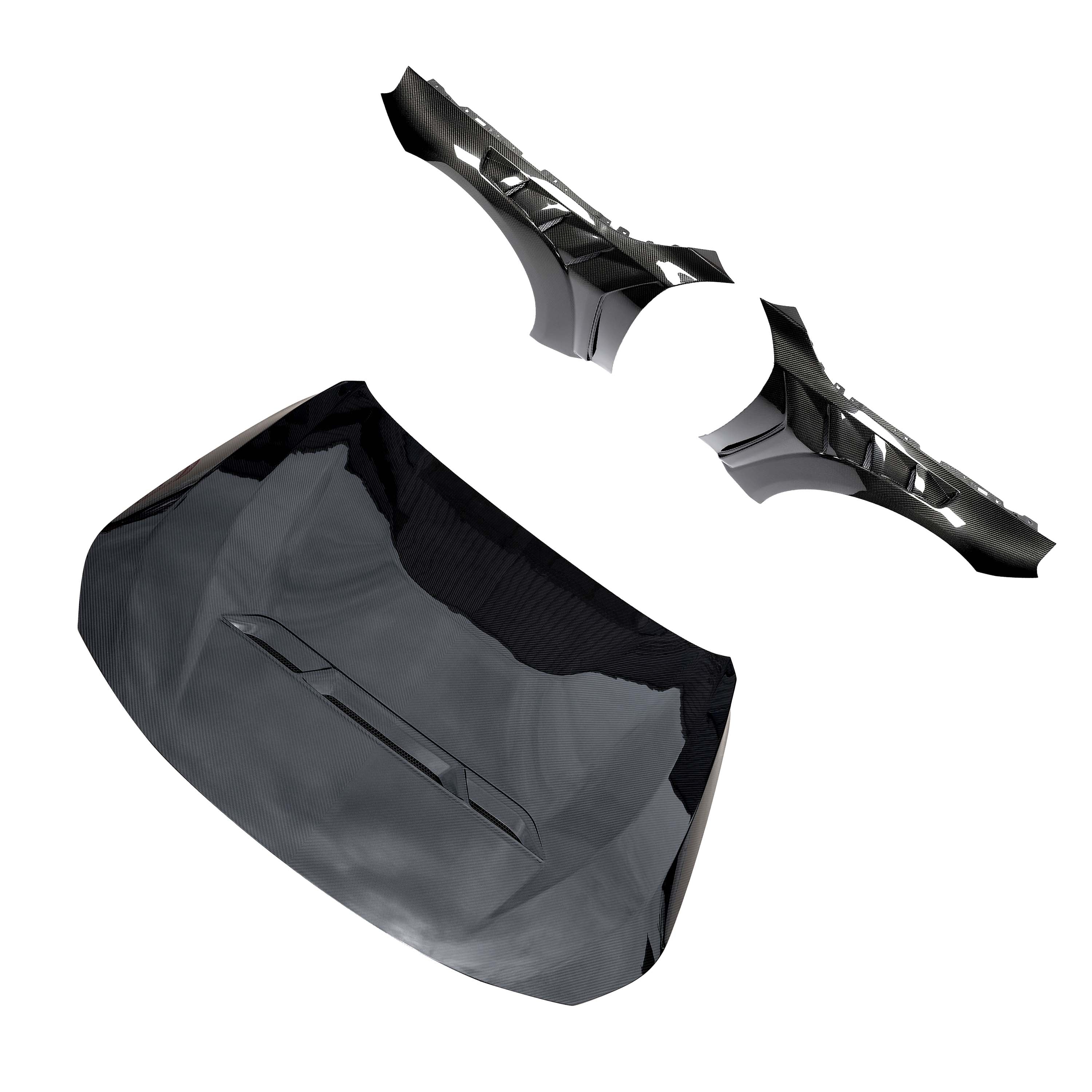BMW G87 M2 FULL CARBON FIBRE BONNET AND WING/FENDER KIT - CT DESIGN - Image 2