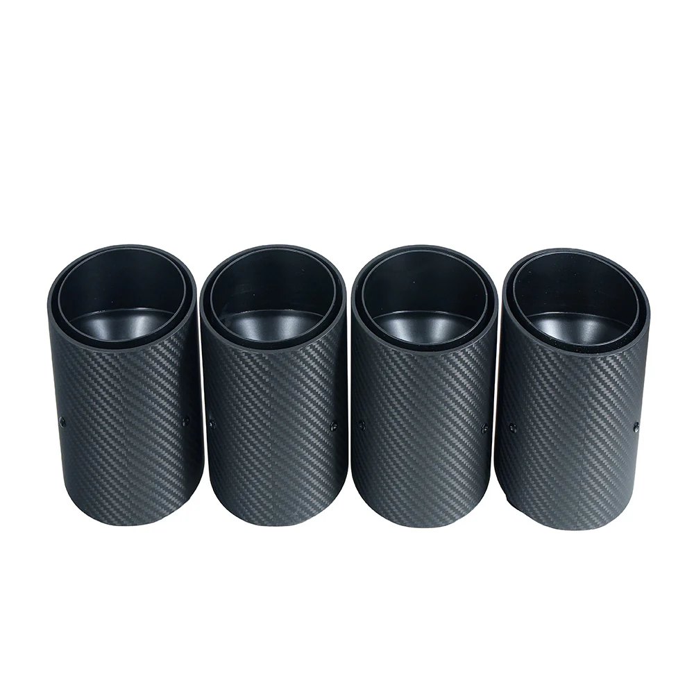 BMW G90/G99 M5 2024+ CARBON FIBRE SLASH CUT EXHAUST TIPS - MATTE BLACK - Image 5