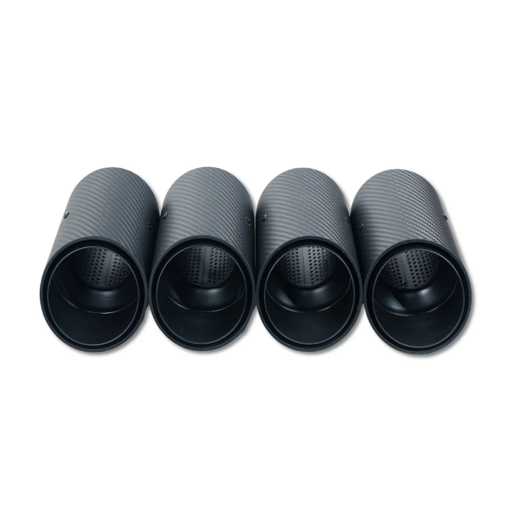BMW G90/G99 M5 2024+ CARBON FIBRE SLASH CUT EXHAUST TIPS - MATTE BLACK - Image 6
