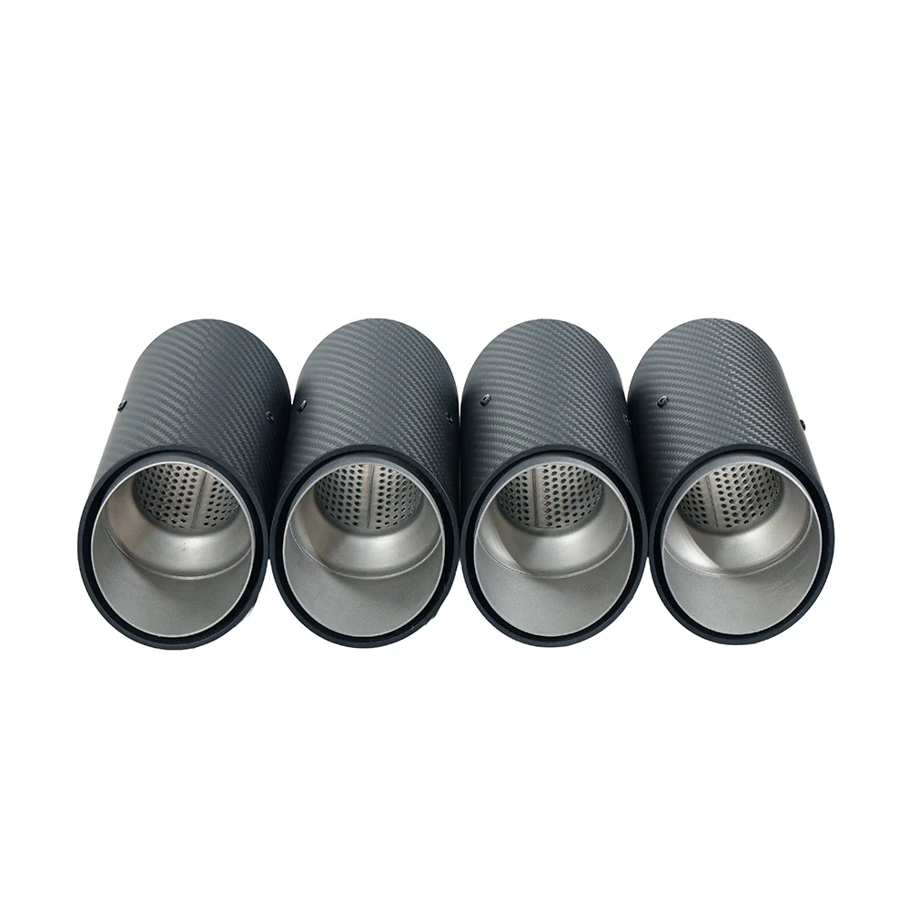 BMW G90/G99 M5 2024+ CARBON FIBRE SLASH CUT EXHAUST TIPS - CHROME - Image 6